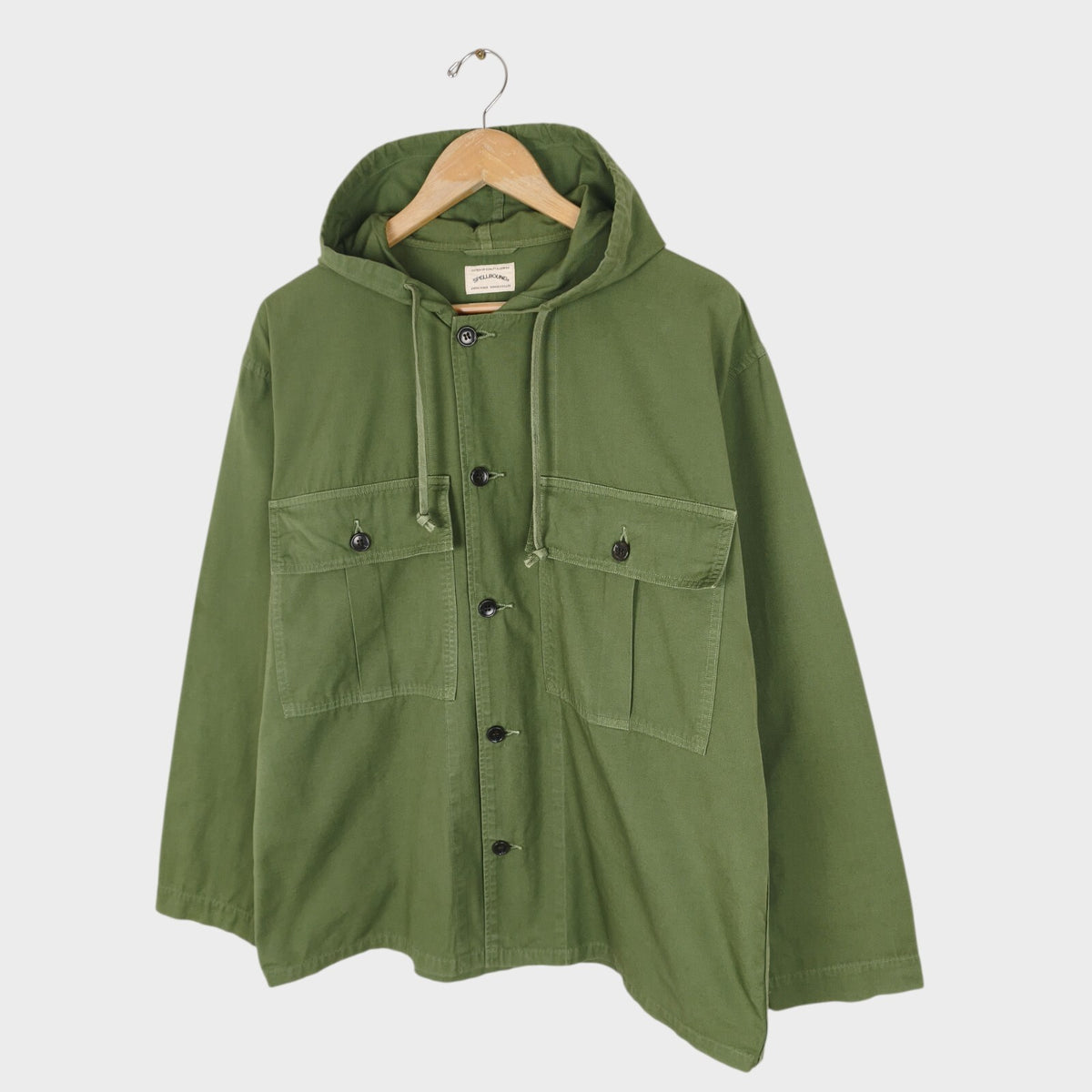 SPELLBOUND Men's Made in Green Military Button Up Overshirt