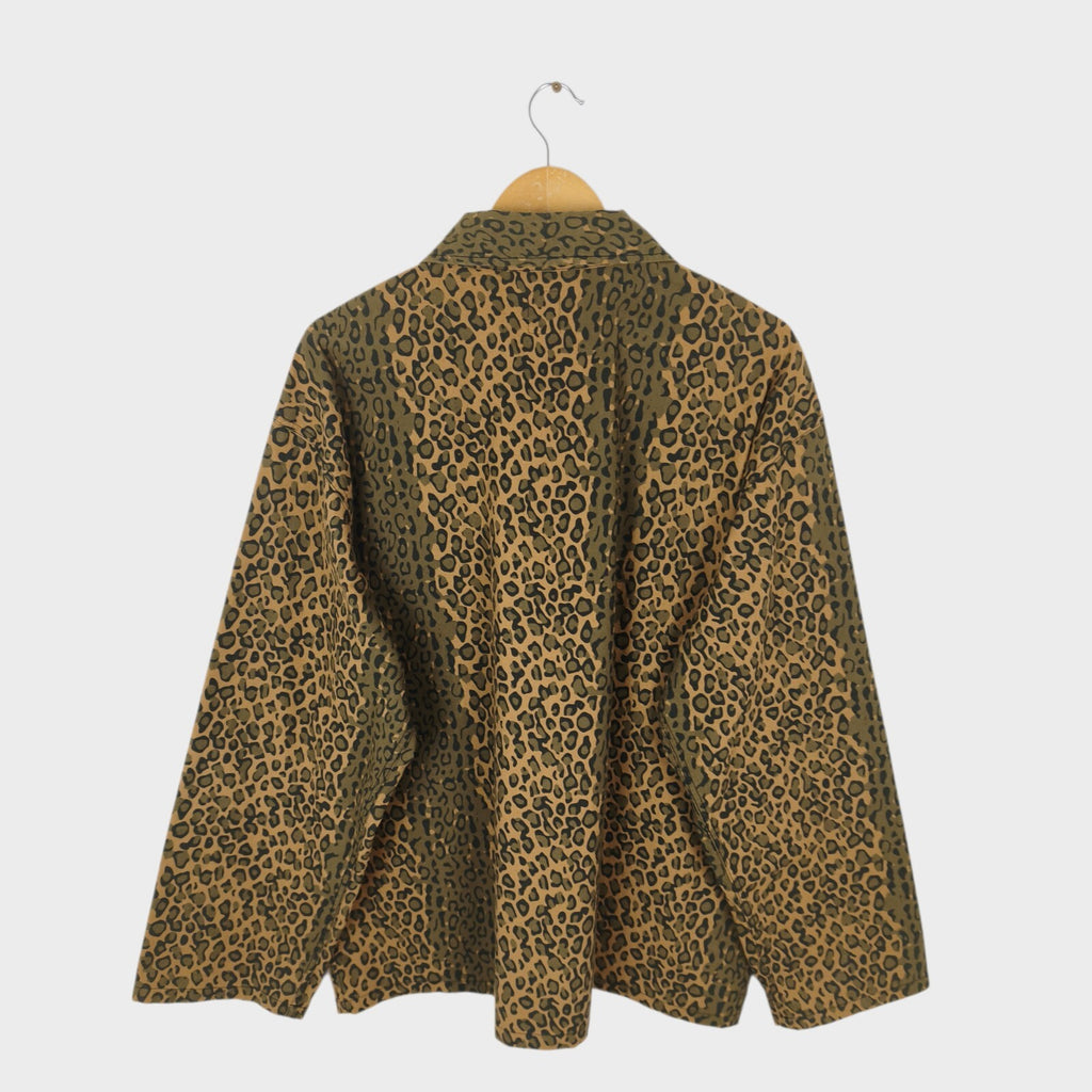 SOUTH2 WEST8 Men's Leopard Print Cotton Chore Jacket
