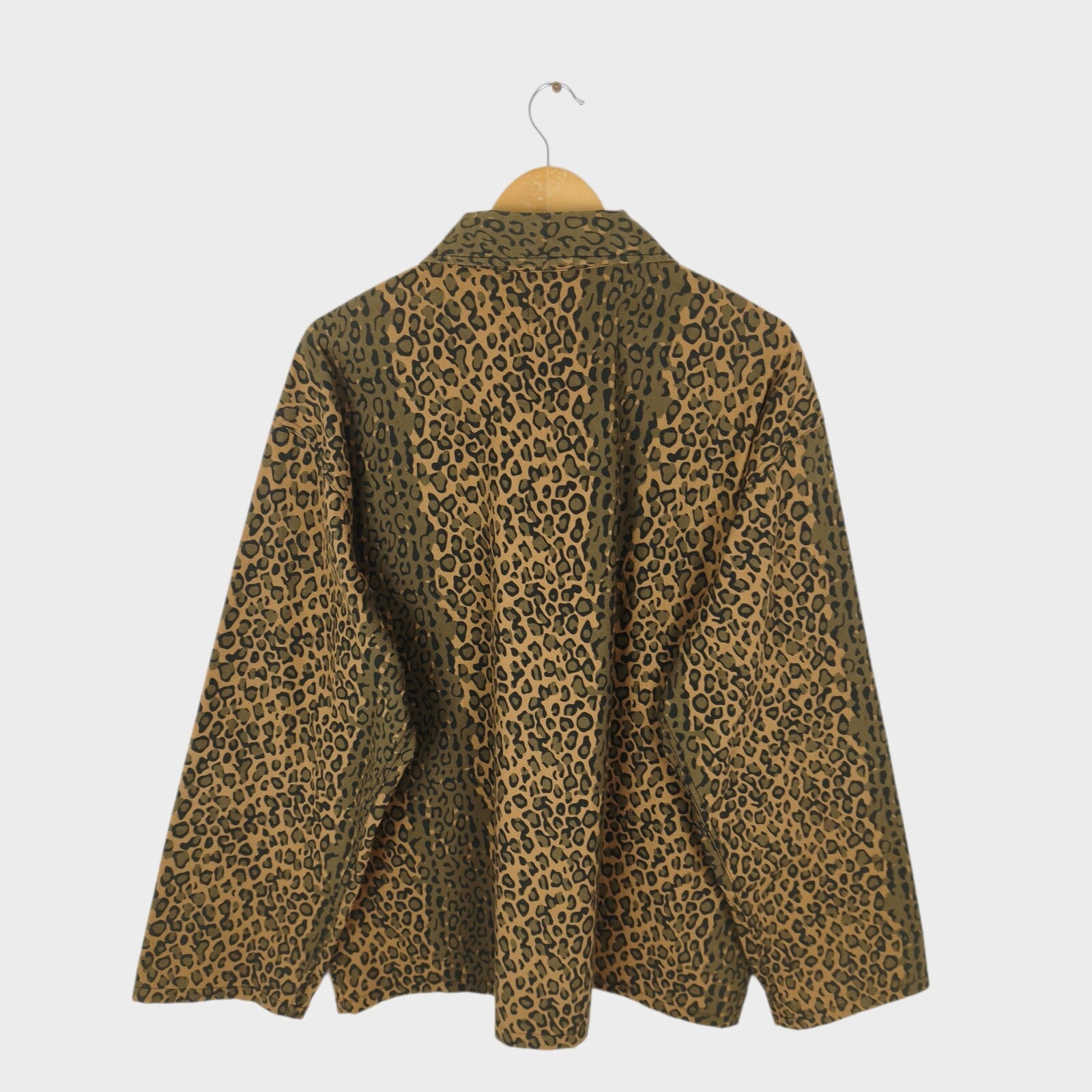 SOUTH2 WEST8 Men's Leopard Print Cotton Chore Jacket