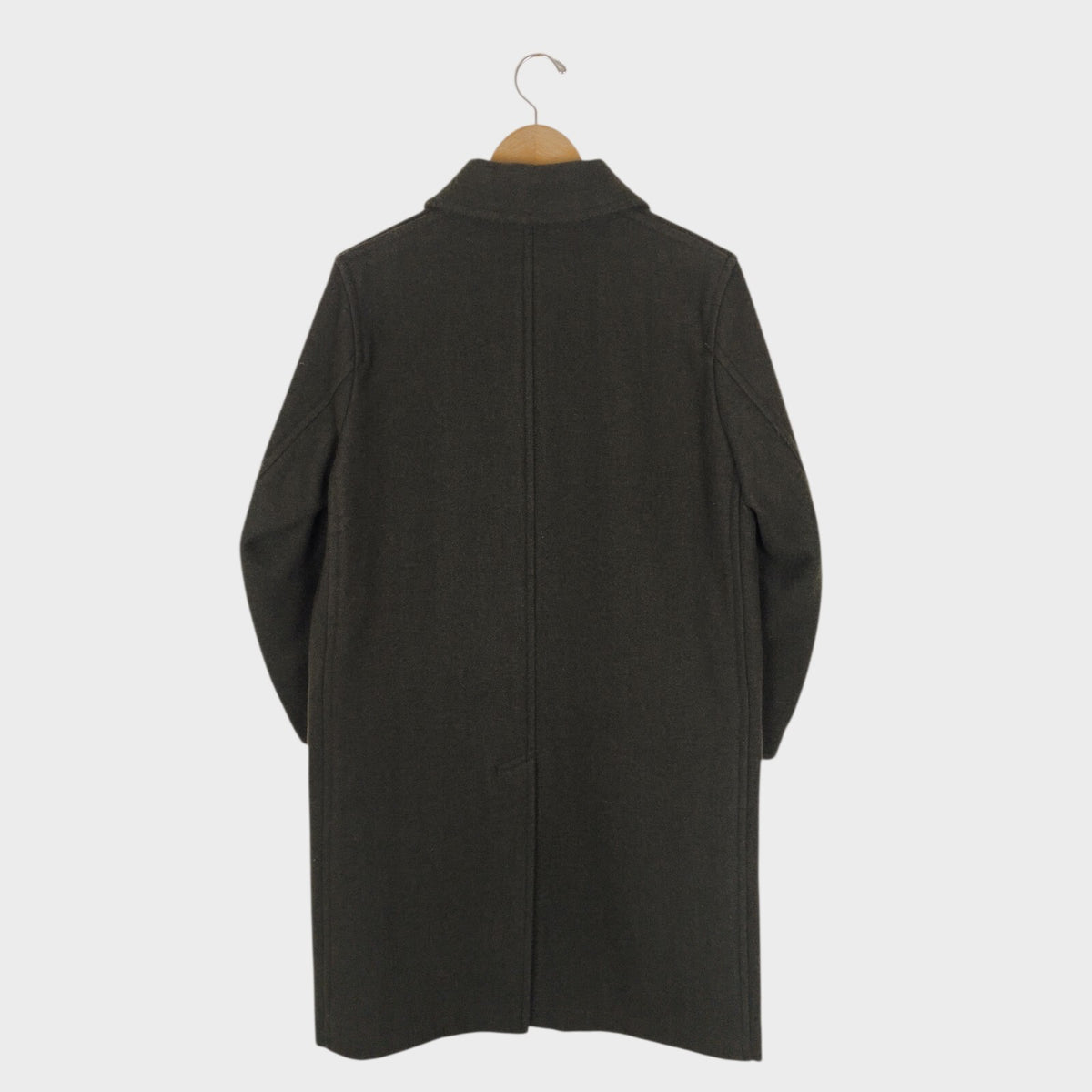MHL MARGARET HOWELL Women's Dark Green 100% Wool Coat