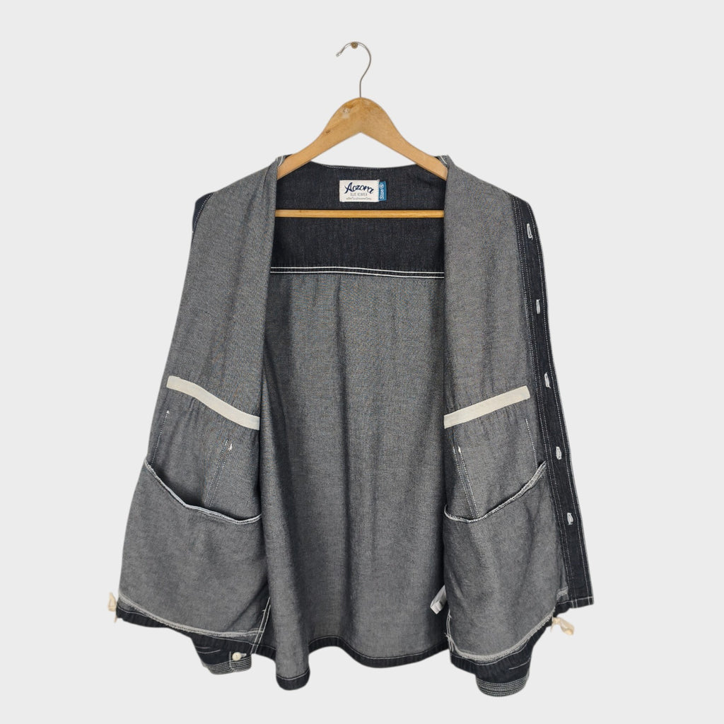 AOZORA BLUE HEAVEN Japan Men's Oversized Utility Denim Jacket