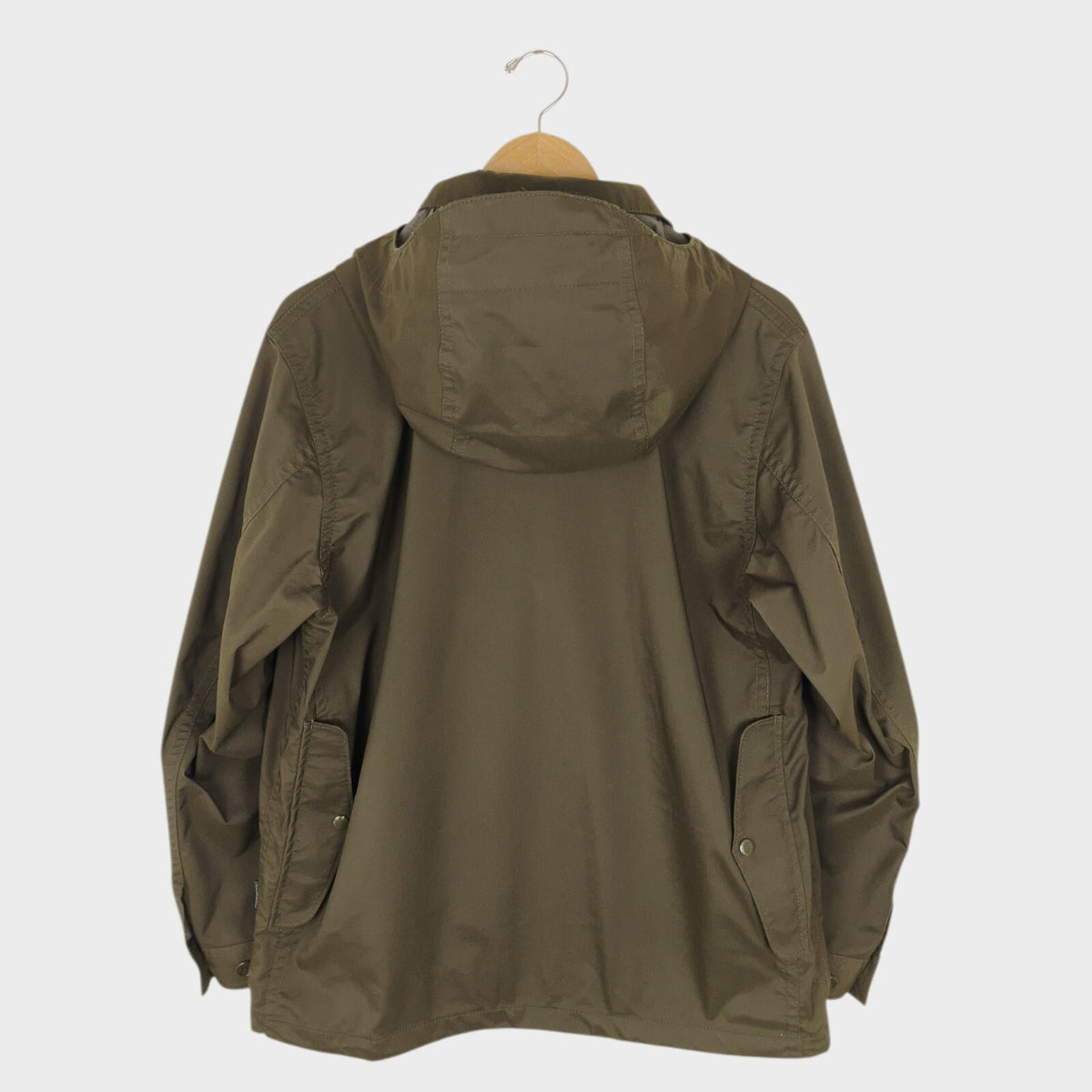 BEAMS PLUS Men's Khaki Green Gore Windstopper Mackinaw Cruiser Jacket