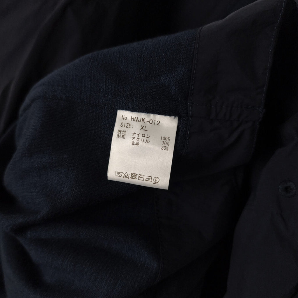 NORBIT BY HIROSHI NOZAWA Men's Navy Blue Nylon Utility Field Parka Jacket