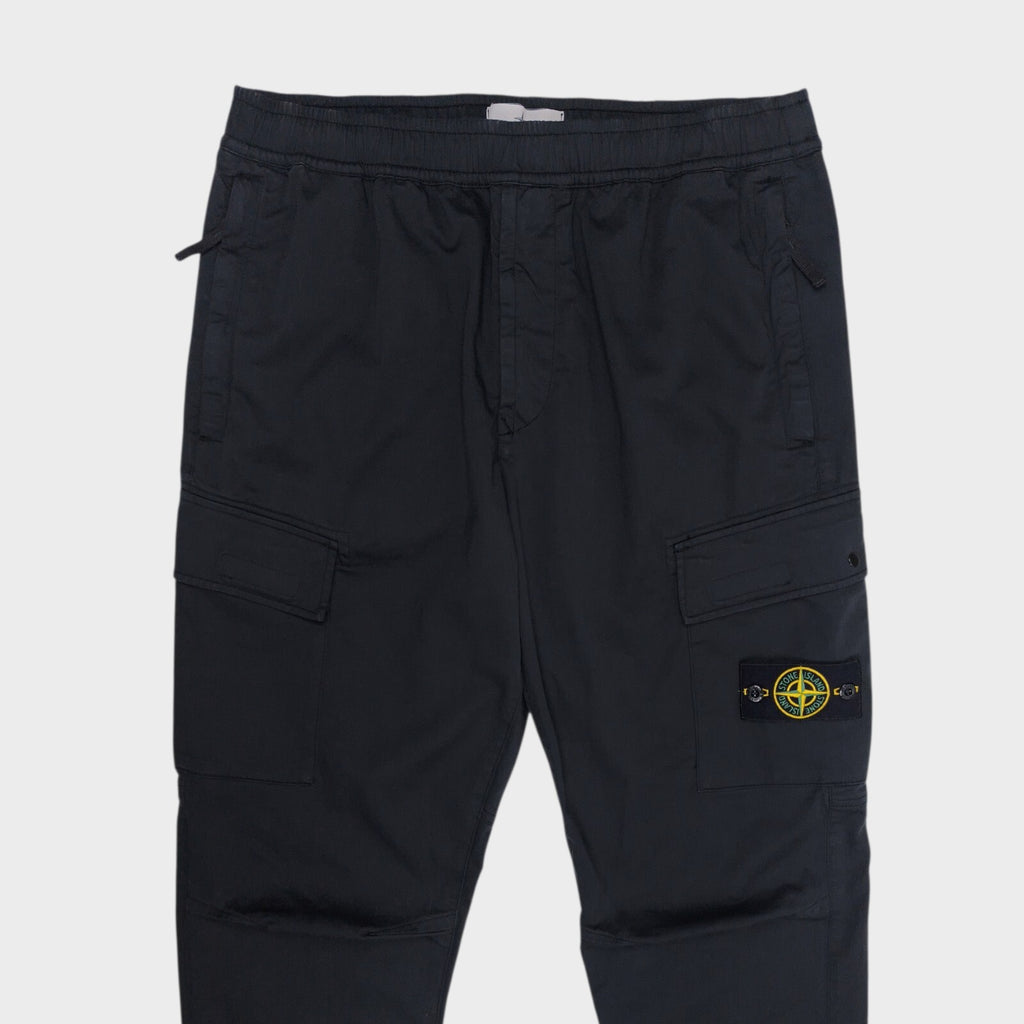 STONE ISLAND Men's Navy Blue RE-T Cargo Trousers