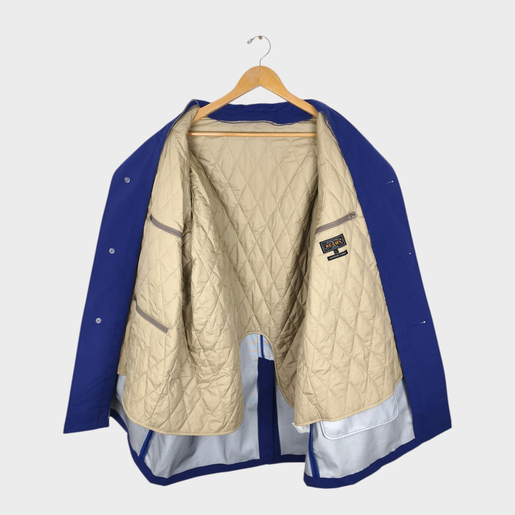 BEAMS PLUS Men's Blue Waterproof Detachable Liner Coat