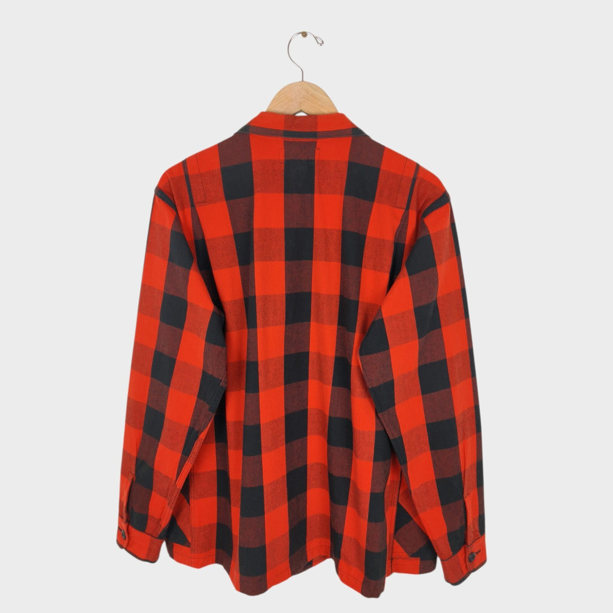 SASSAFRAS Men's Made in Japan Buffalo Plaid Check Gardener Overshirt