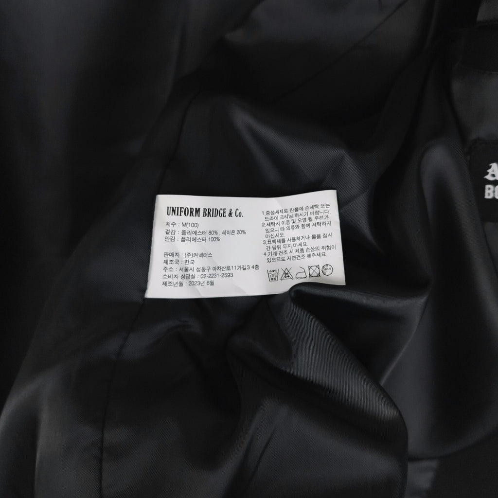UNIFORM BRIDGE Men's Black AE Uniform Blazer Chore Jacket