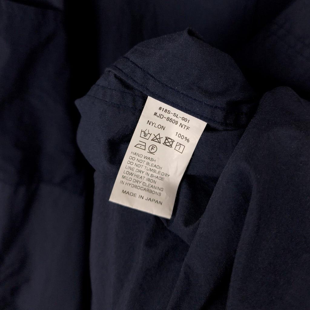 DANTON x BEAMS Men's Made in Japan Navy Blue Nylon Coat Jacket