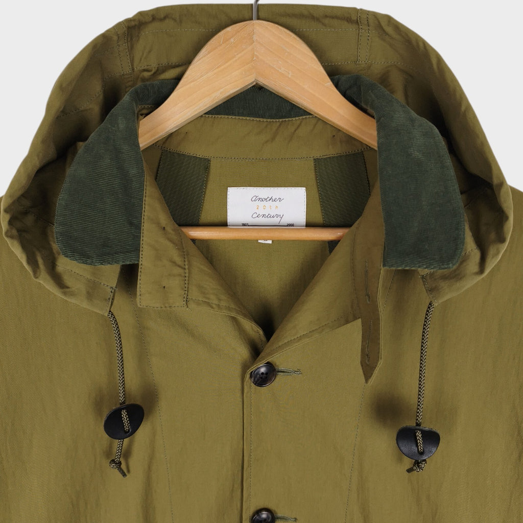ANOTHER 20TH CENTURY Men's Olive Made in Japan Cotton/Nylon Sherpa Parka Jacket
