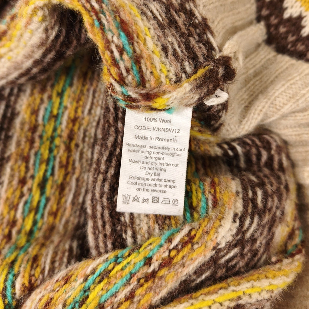 TOAST Women's 100% Wool Multicoloured Fairisle Jumper