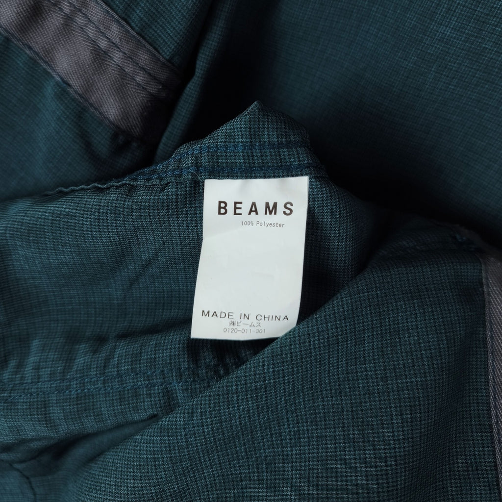 BEAMS Men's Teal Green Oversized Fit Lightweight Utility Fishing Jacket
