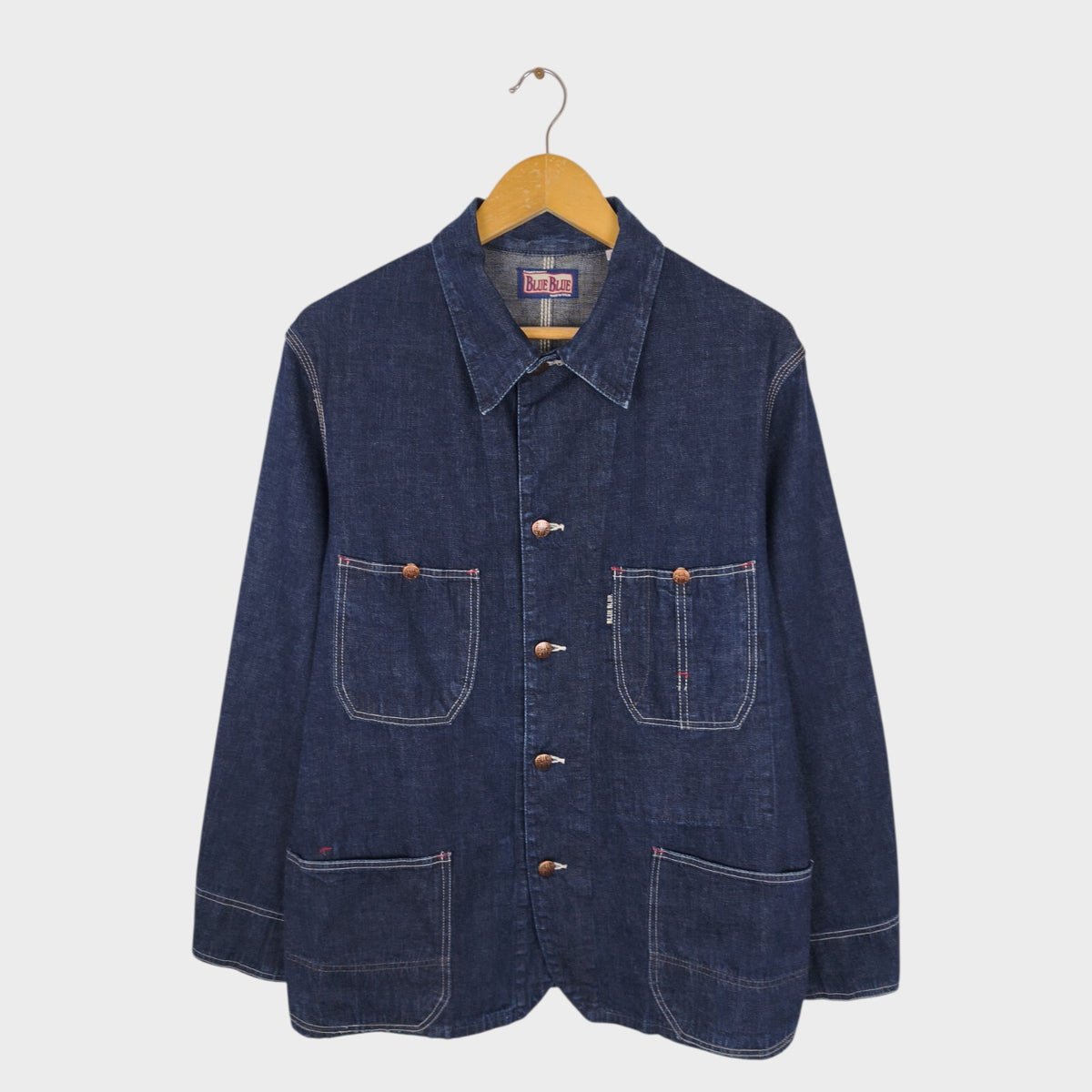 BLUE BLUE JAPAN Men's Made in Japan Blue Denim Chore Jacket