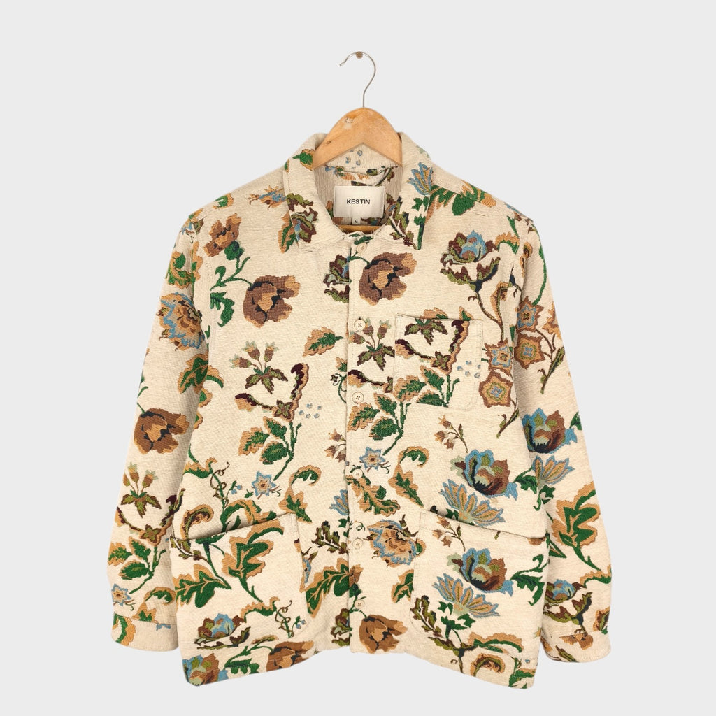 KESTIN HARE Men's Japanese Floral Jacquard Ormiston Tapestry Jacket