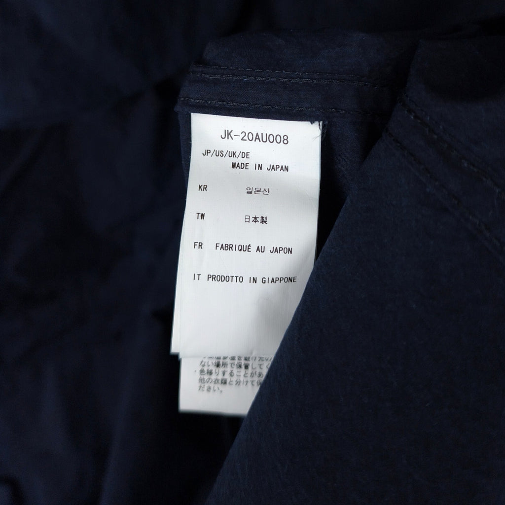 SNOW PEAK Men's Made in Japan Indigo Blue C/N Utility Pullover Parka Jacket