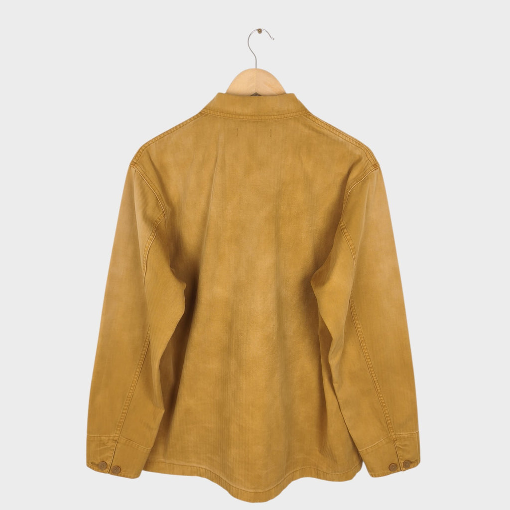 JW ANDERSON x UNIQLO Men's Washed Brown Embroidered Logo Chore Jacket