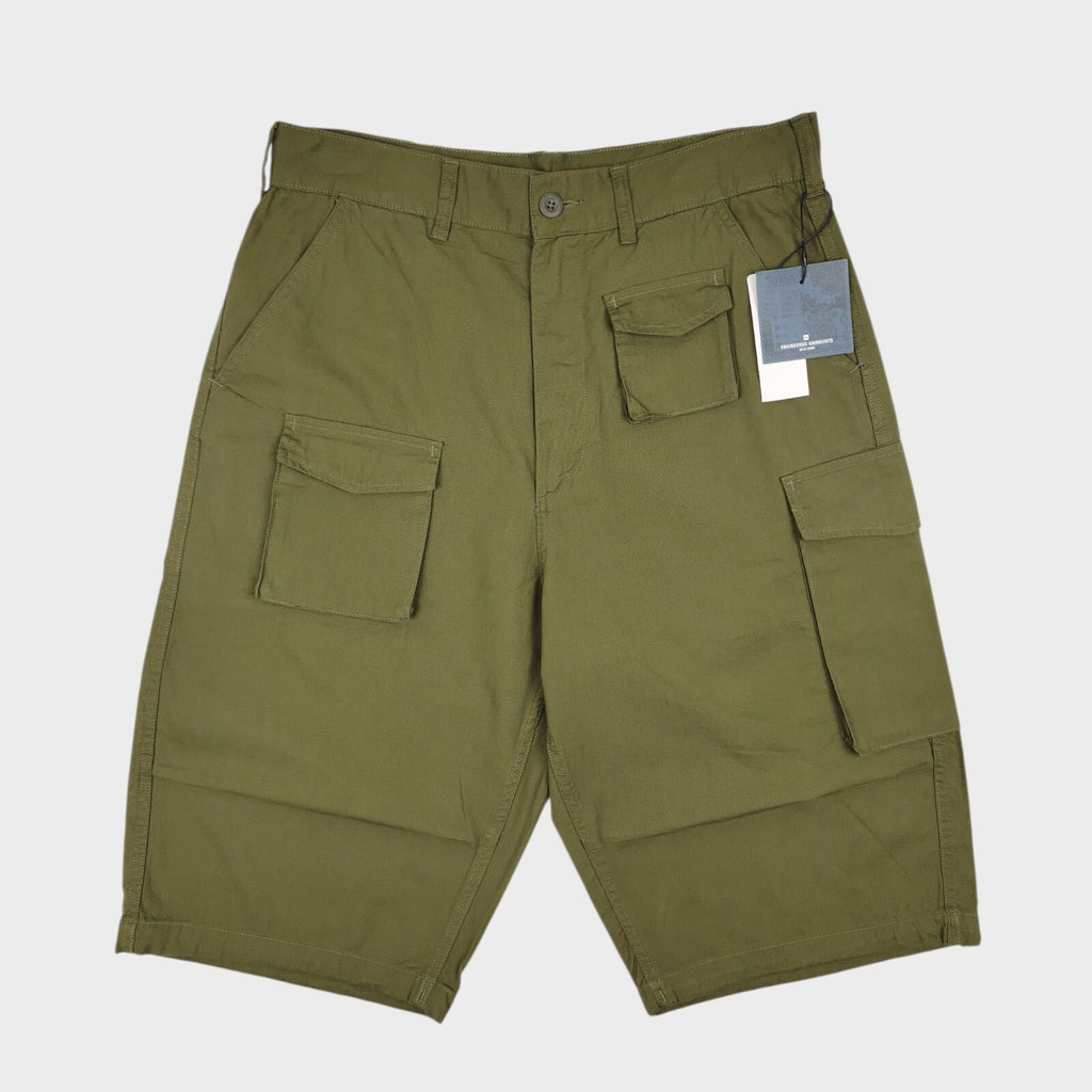 ENGINEERED GARMENTS x GU Men's Olive Green Cargo Shorts