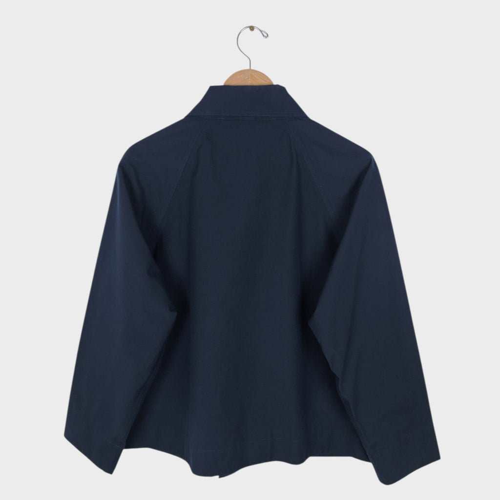 MHL MARGARET HOWELL Men's Navy Lightweight Waterproof Cotton/Linen Blouson Jacket