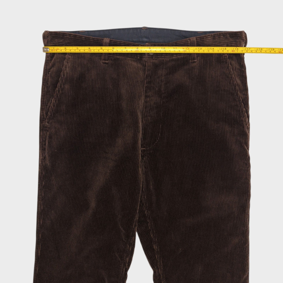 MHL MARGARET HOWELL Men's Brown Heavyweight Corduroy Trousers