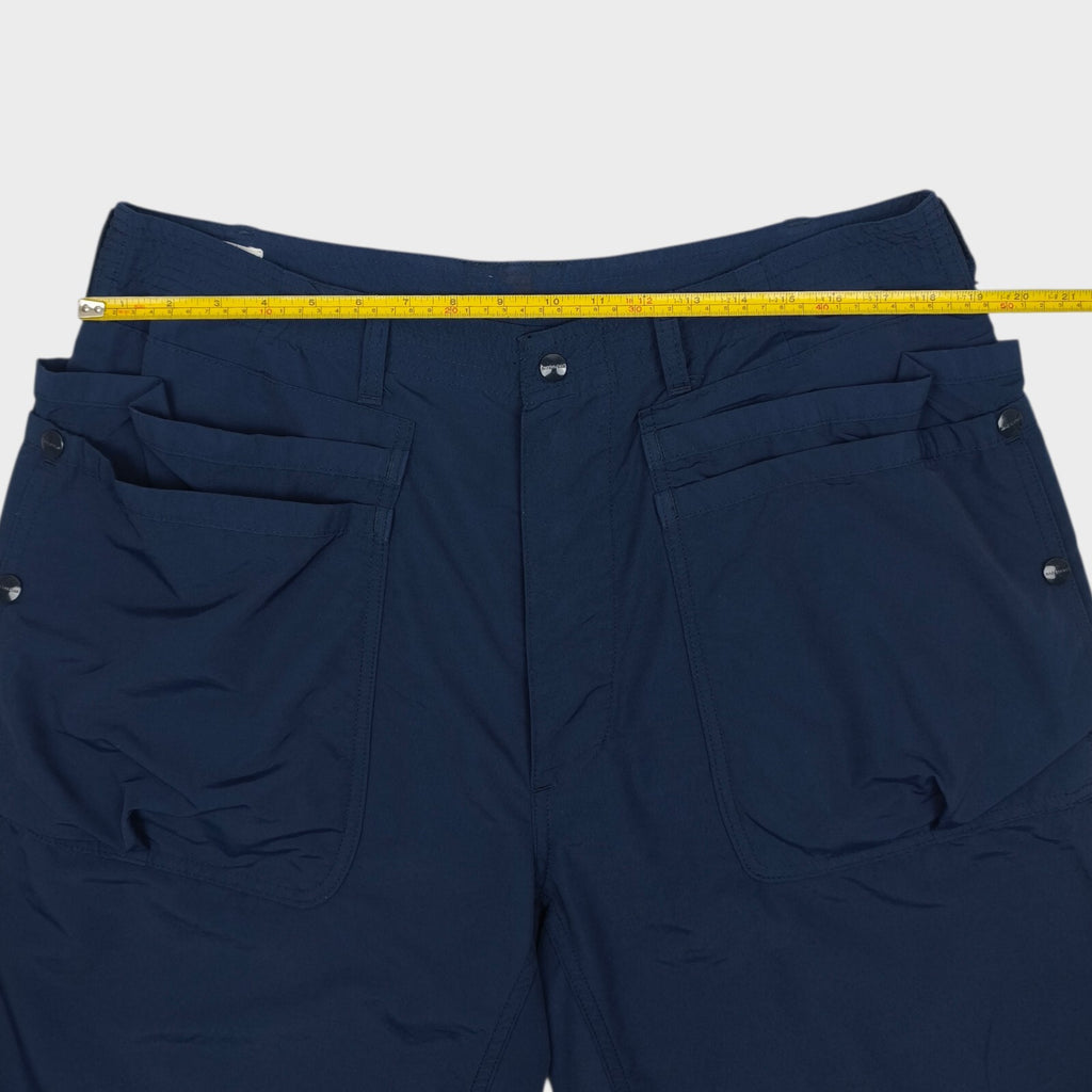 SASSAFRAS Men's Made in Japan Navy Overgrown Hiker Cargo Shorts