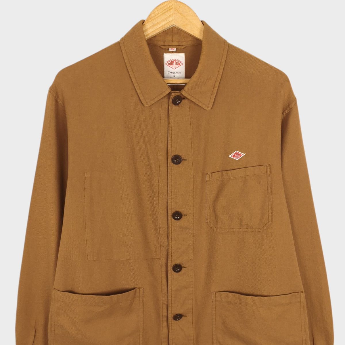 Danton Men's Brown 100% Cotton Chore Jacket
