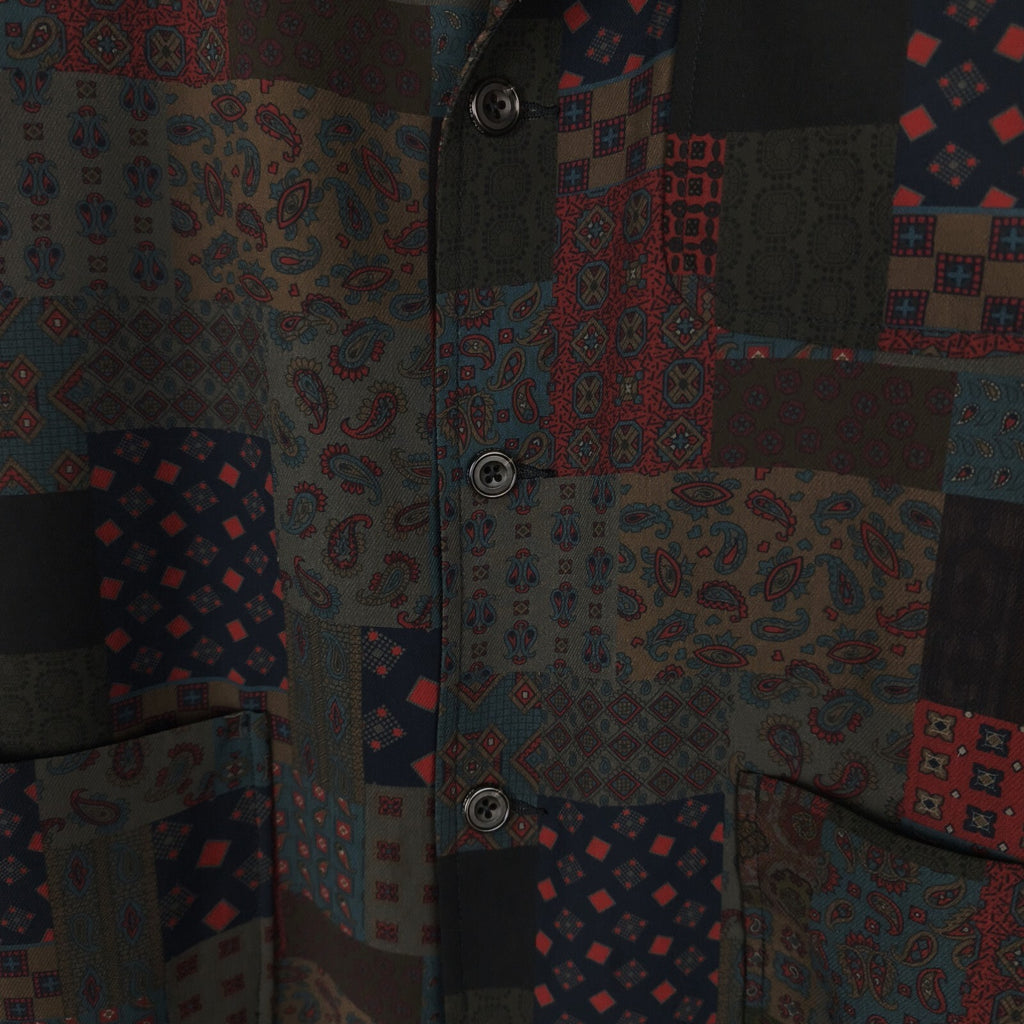 BEAMS PLUS Men's Paisley Patchwork Komatsu Chore Jacket