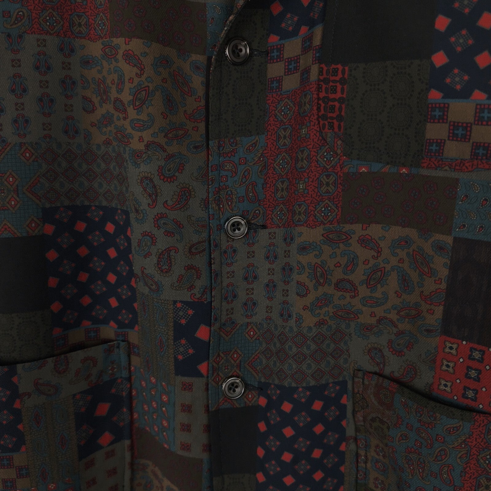 BEAMS PLUS Men's Paisley Patchwork Komatsu Chore Jacket