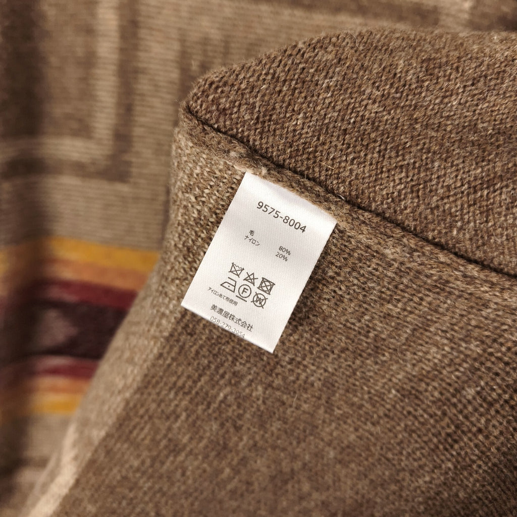 PENDLETON Men's Navajo Jacquard Wool Blend Open Cardigan