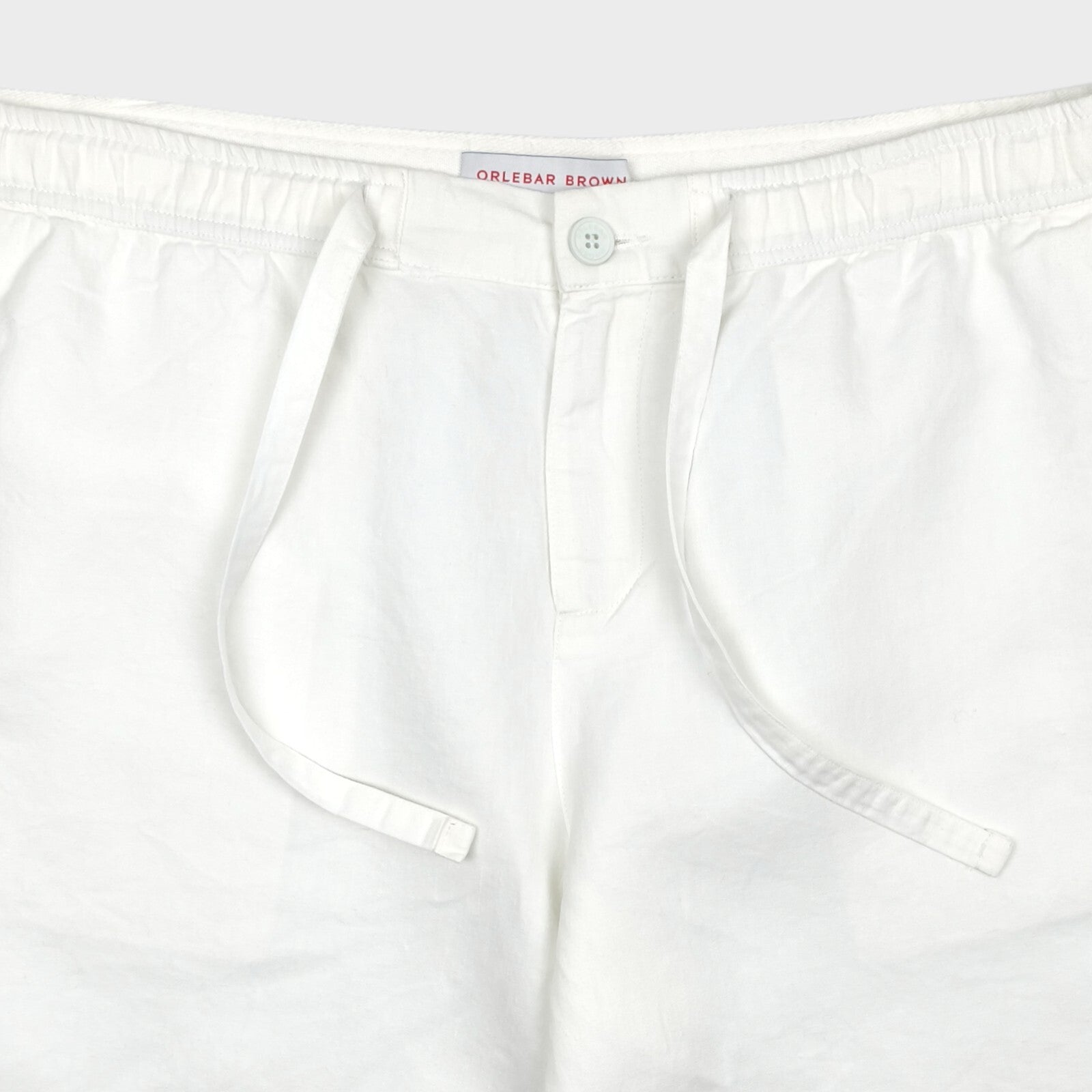 ORLEBAR BROWN Men's White 100% Linen Harton Shorts
