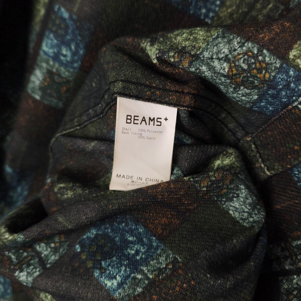 BEAMS PLUS Men's Multicoloured Patchwork Print Komatsu Chore Jacket