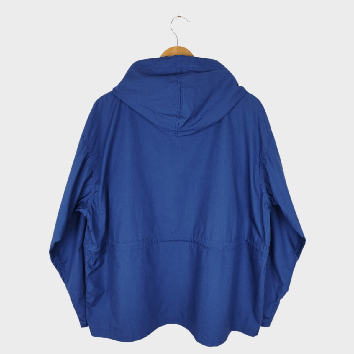 BEAMS PLUS Men's Blue Oversized Smock Anorak Parka Jacket