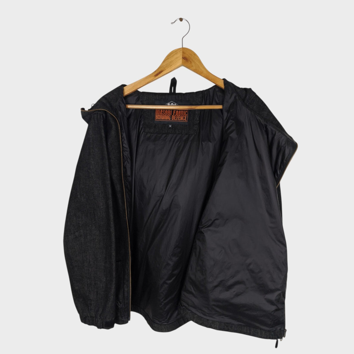 GRN OUTDOOR Japan Men's Black Denim Hiasobi Camper Parka Jacket