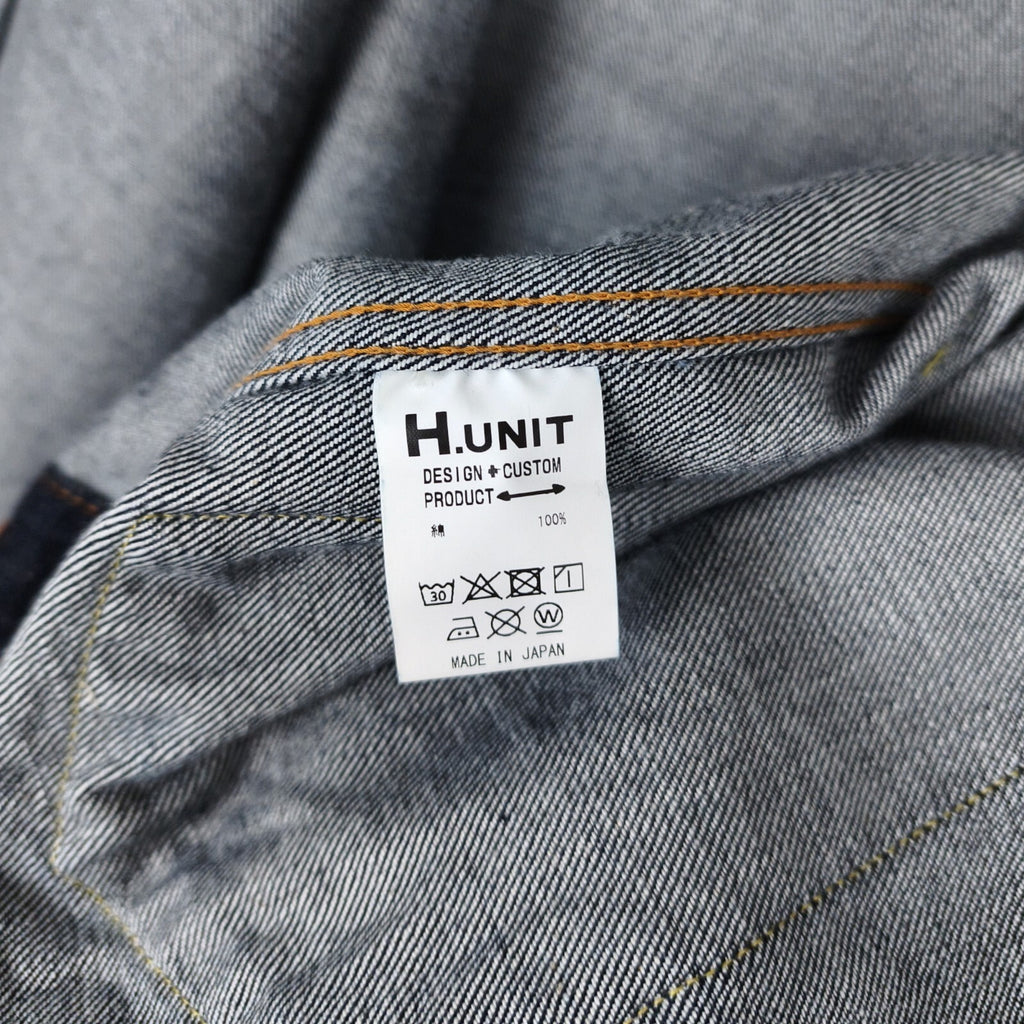 H.UNIT Men's Made in Japan Blue Denim Trucker Jacket