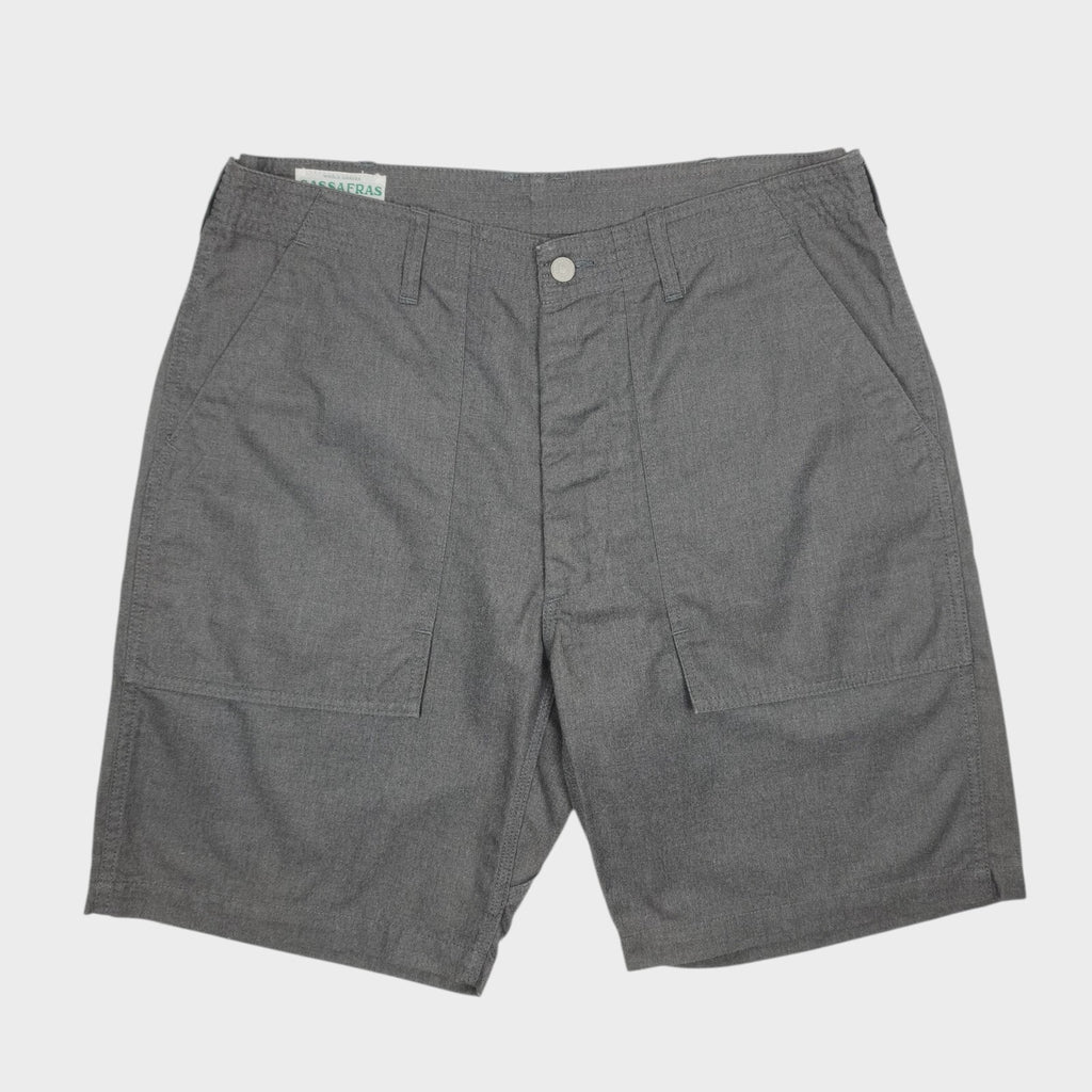 SASSAFRAS Men's Made in Japan Grey Feel Sun Cargo Shorts