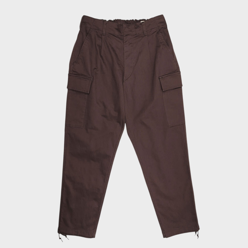 SAGE DE CRET x BEAMS PLUS Men's Dark Brown Cargo Trousers