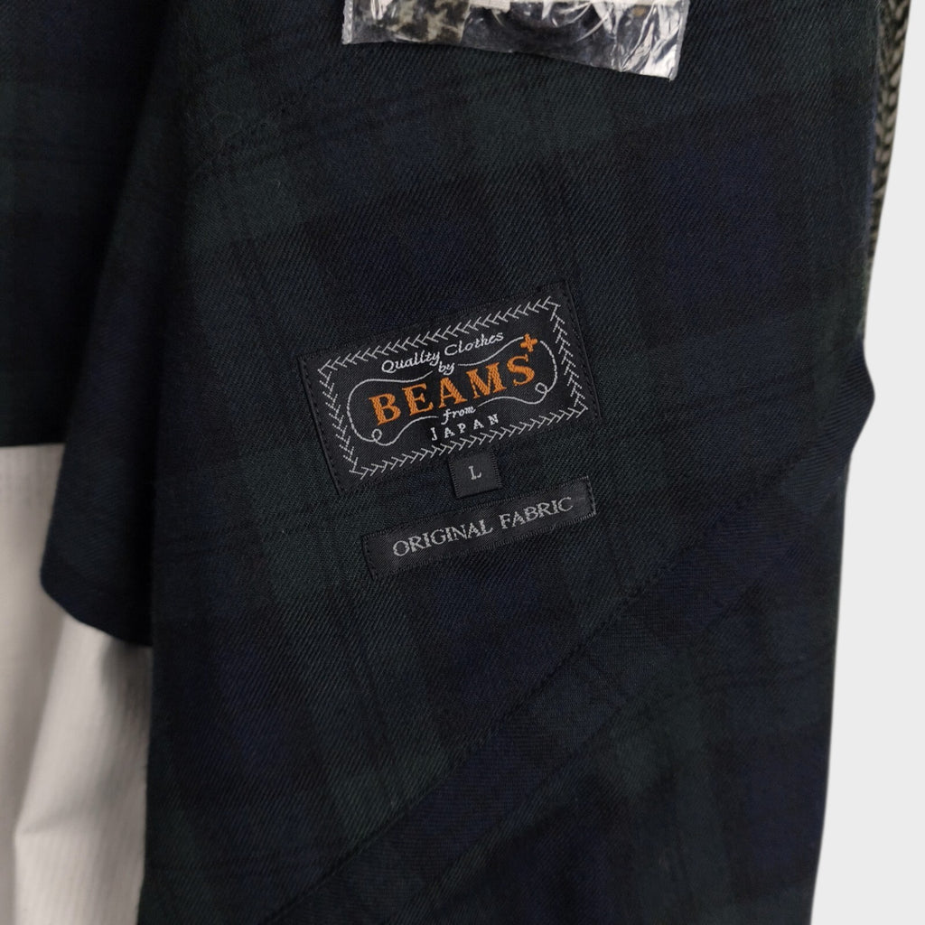 BEAMS PLUS Men's Patchwork Corduroy Coat