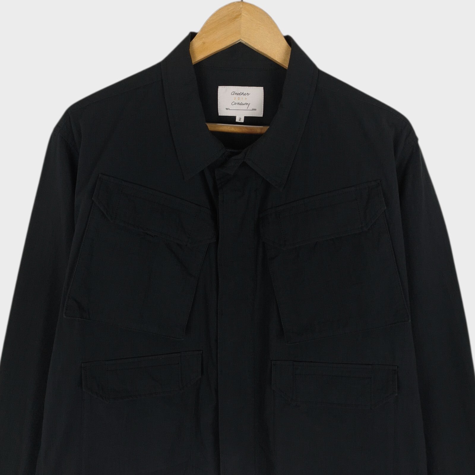 ANOTHER 20TH CENTURY Men's Black Made in Japan Cotton/Nylon Ripstop Brighton Command Jacket