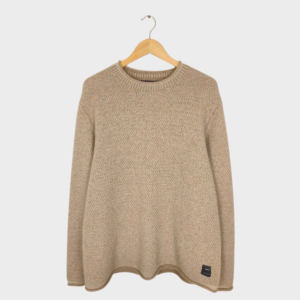 FINISTERRE Men's Beige Wool Blend Jumper