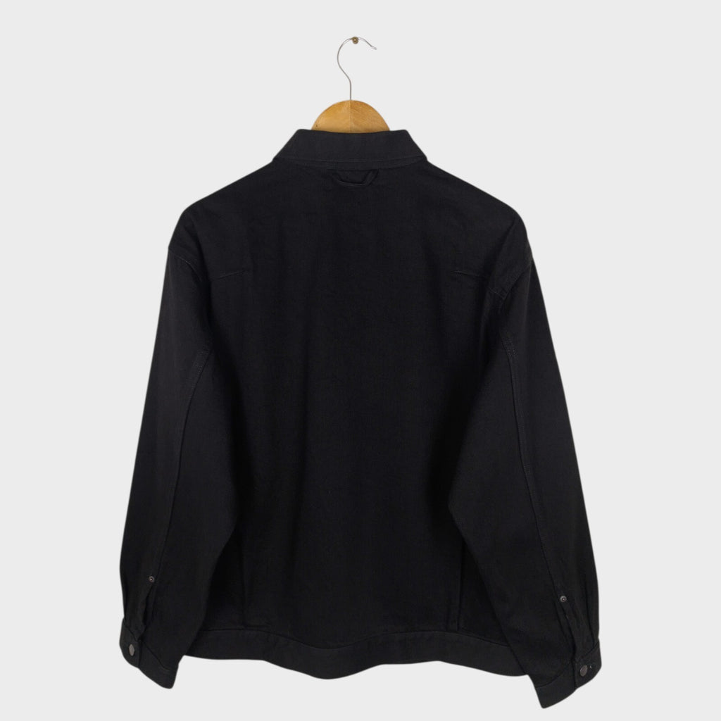 EDIFICE Men's Made in Japan Black Selvedge Denim Jacket