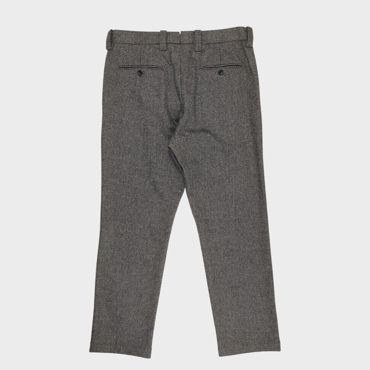 MARGARET HOWELL Men's Fox Brothers Grey Glen Check 100% Wool Trousers