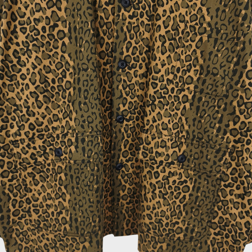 SOUTH2 WEST8 Men's Leopard Print Cotton Chore Jacket