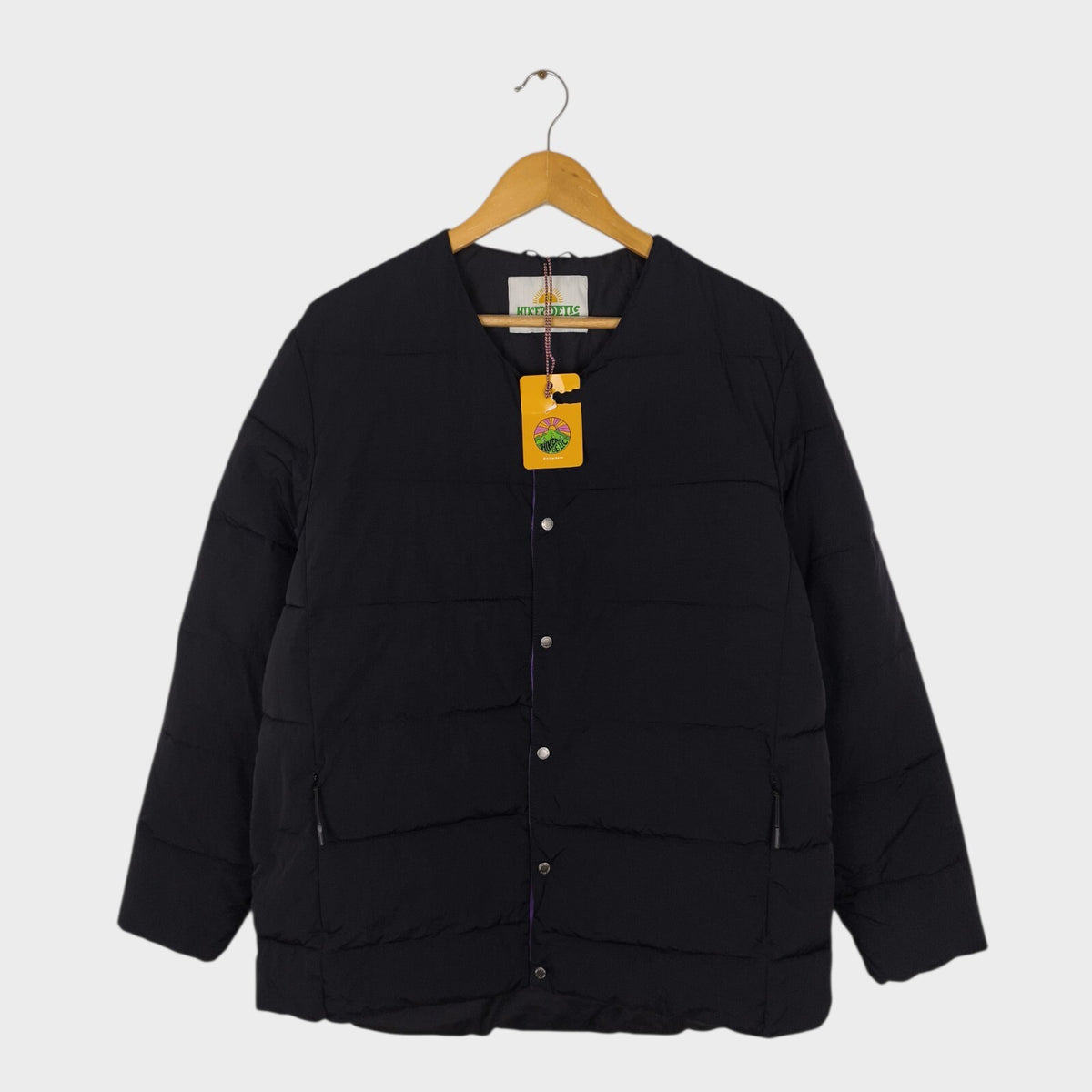 HIKERDELIC Men's Black Quilted Liner Puffer Jacket