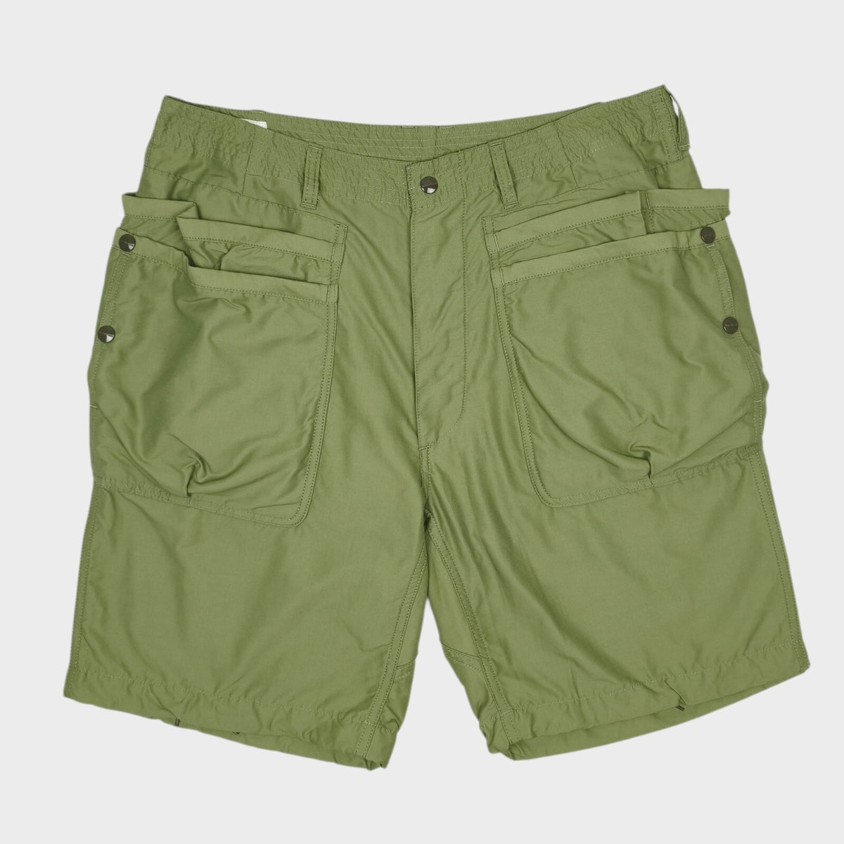 SASSAFRAS Men's Made in Japan Green Overgrown Hiker Cargo Shorts