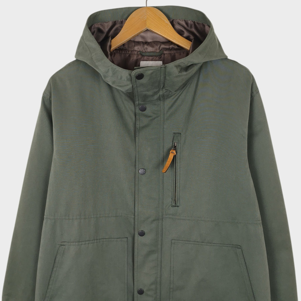 BEAMS B:MING Men's Sage Green Waterproof Mountain Parka Jacket