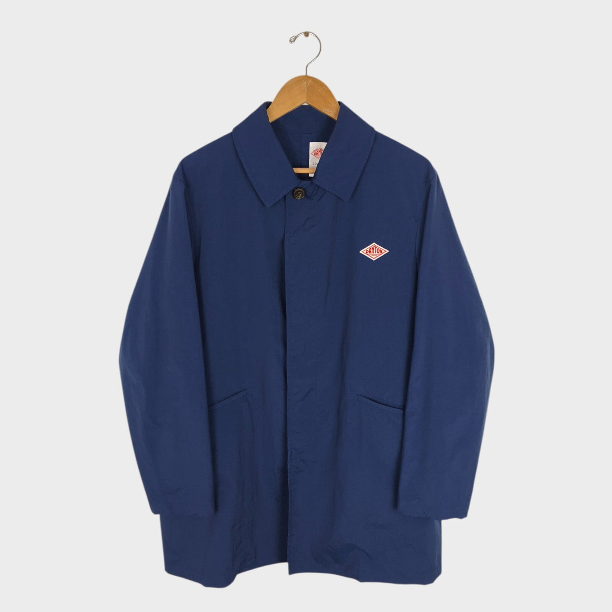 DANTON Men's Made in Japan Navy Blue Nylon Coat Jacket
