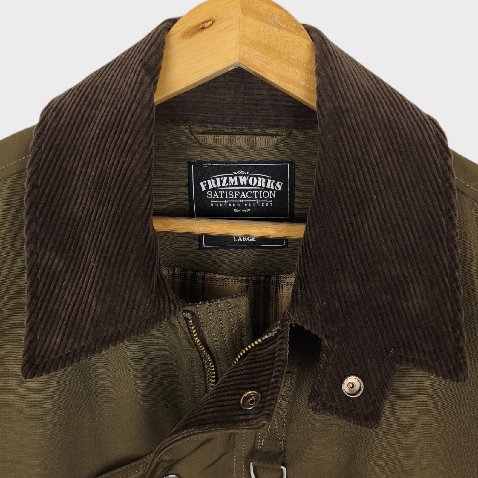 FRIZMWORKS Men's Olive Green Heritage Hunting Jacket