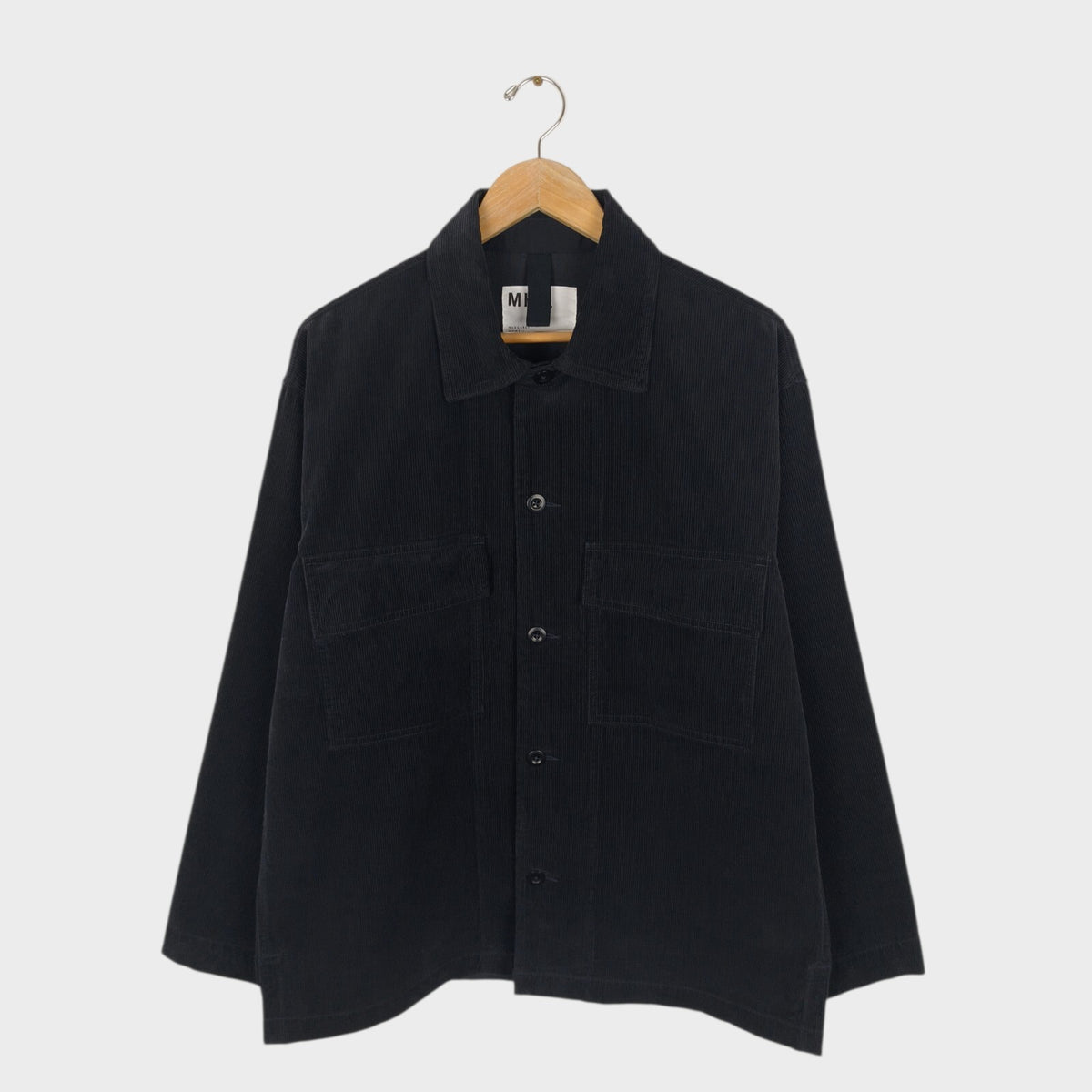 MHL MARGARET HOWELL Men's Black Corduroy Overshirt Jacket
