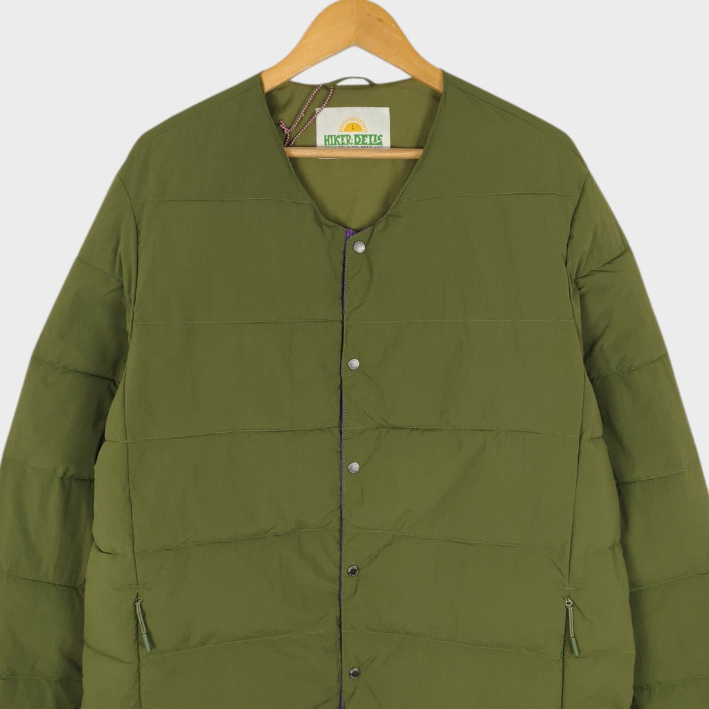 HIKERDELIC Men's Green Quilted Liner Puffer Jacket