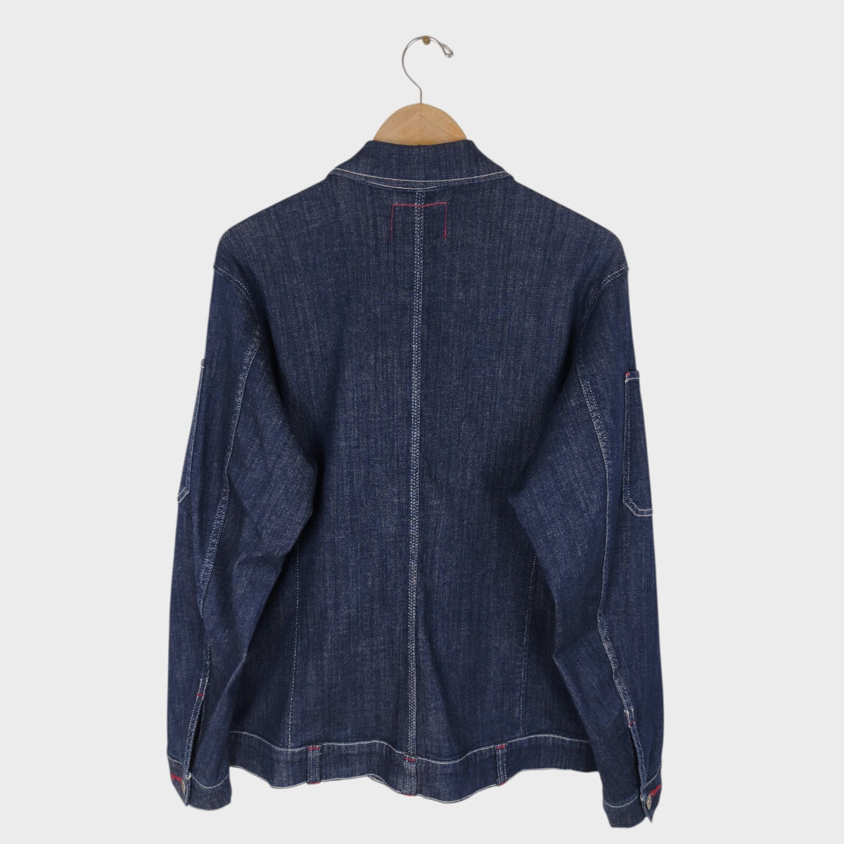 EDWIN Japan Men's Blue Denim Stretch Denim Utility Jacket