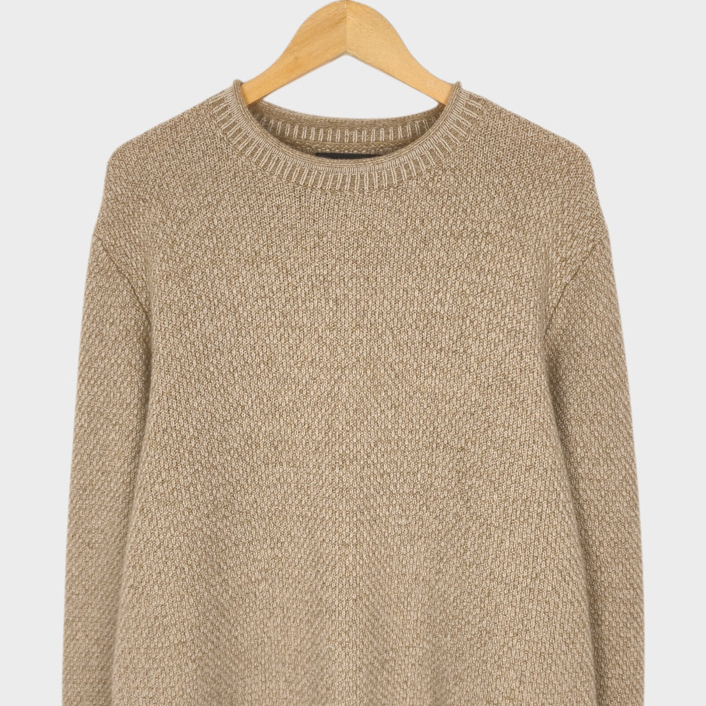 FINISTERRE Men's Beige Wool Blend Jumper