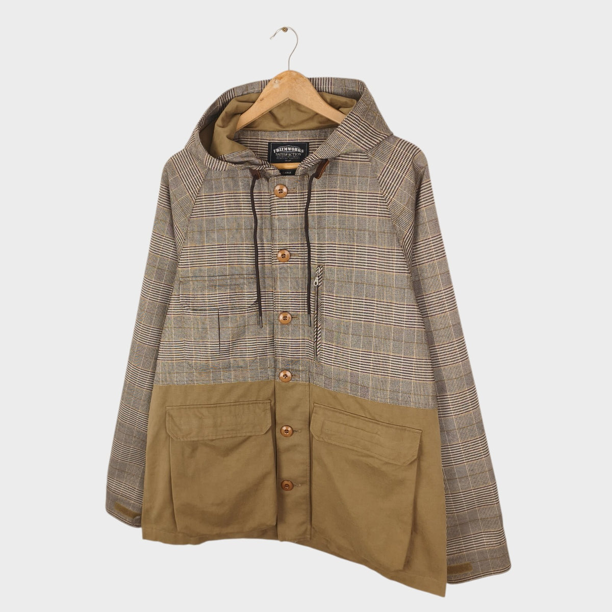FRIZMWORKS Men's Glencheck Utility Mountain Parka Jacket